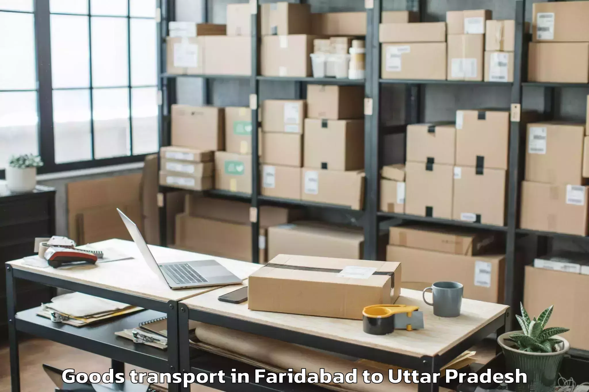 Affordable Faridabad to Soron Goods Transport